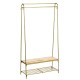 Iron cloth rack with shelves