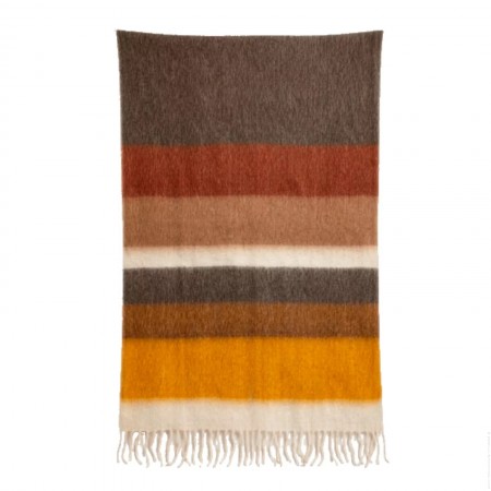 Plaid en laine Calypso gold