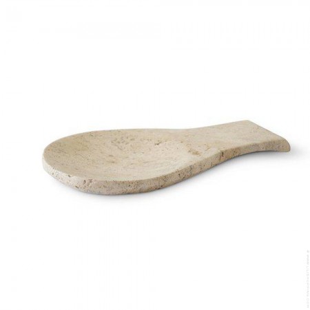Spoon rests covered in travertine