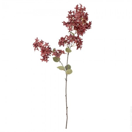 Burgundy myrtle branch artificial flower