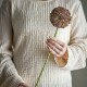 Fleur artificielle myrtle branche bordeaux