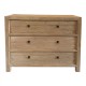Reclaimed elm 3-drawer console