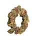 Couronne d'hortensias roses (fleurs artificielles)