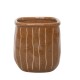 Vase Nomad ocre rayé 20 cm