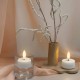 Brown pine cone LED candle