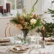 H18 cm rustic ivory candle