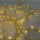 Univers led garland on vintage wooden coil