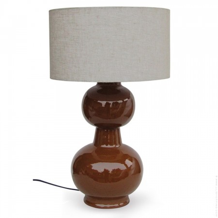 Lampe Laki marron H 65 cm