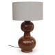 Lampe Laki marron H 65 cm