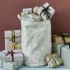 Ivory and gold striking stars 35 cm basket