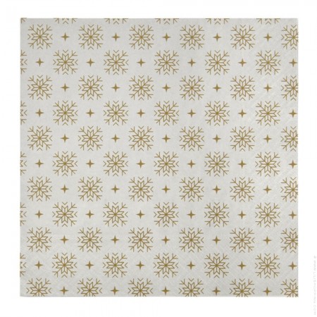 40 serviettes en papier Flocon