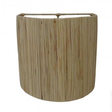 20 cm raffia wall lamp