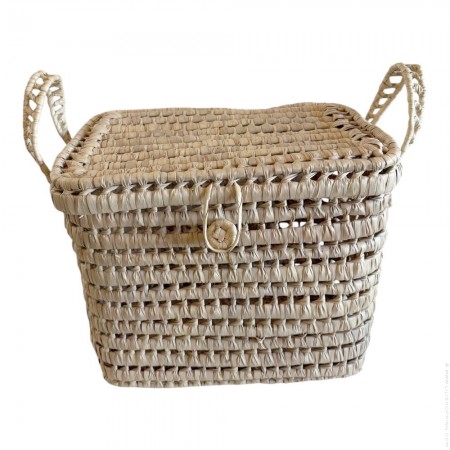 Malle (coffre) en feuille de palmier 35 cm