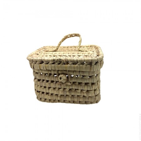 Mallette (coffre) en feuille de palmier 25 cm