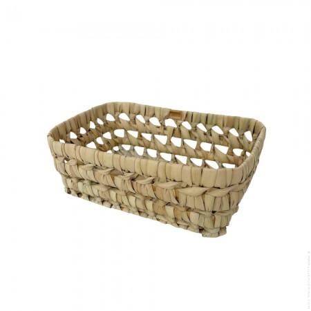 Corbeille en feuilles de palmier 20 x 15 x 7,5 cm