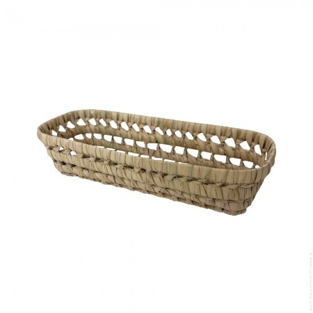 Corbeille en feuilles de palmier 29 x 10 x 7 cm