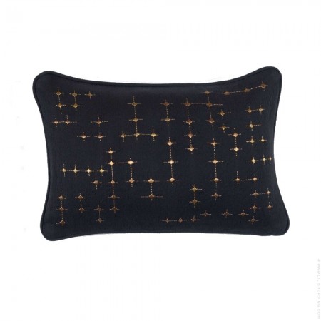 Coussin Gabriel minuit 45 x 30 cm