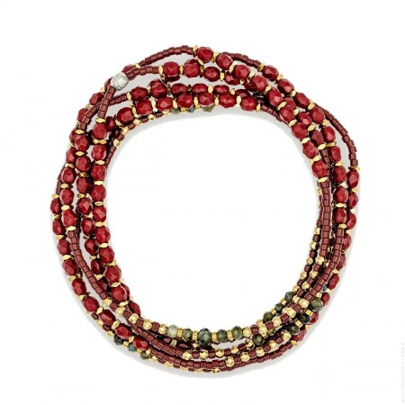 6 turn Yves majorelle blue bracelet