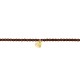 3 turn star gold redwine bracelet