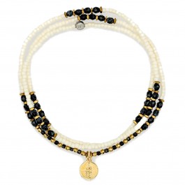3 turn Alignement vanillia rock bracelet