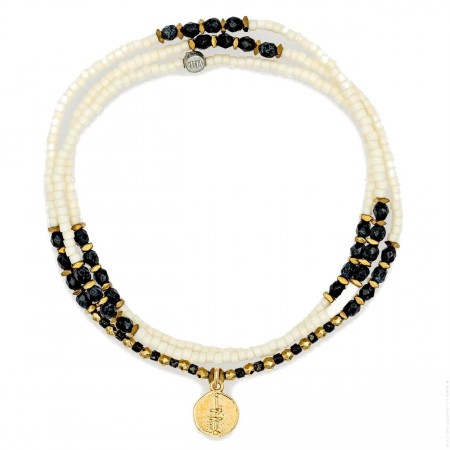 3 turn Eagle 3 black rock bracelet