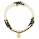 Bracelet 3 tours Alignement vanille