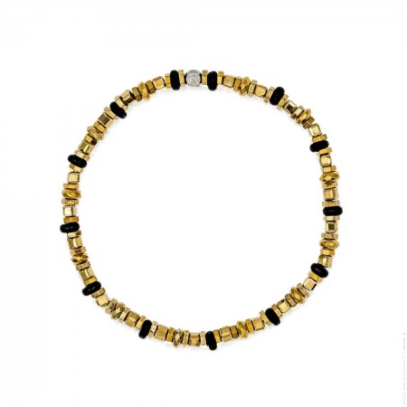 Aline gold black bracelet