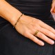 Bracelet  Aline gold black