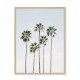 Regal palm trees 18 x 25 cm framed poster