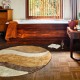Tapis de bain rond natural waves D 120 cm