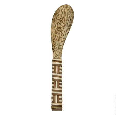 Brass teaspoon with palm