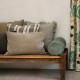 Tapenade ruffed cushion