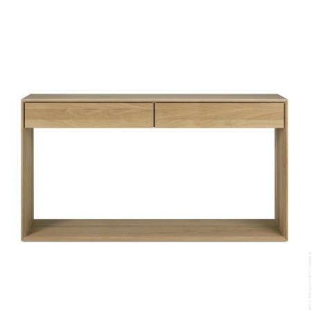 Console nordique 2 tiroirs 160 cm