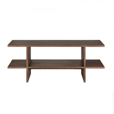 Table d'appoint Kabuki teck brun