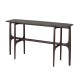 Solid teak Kabuki sidetable
