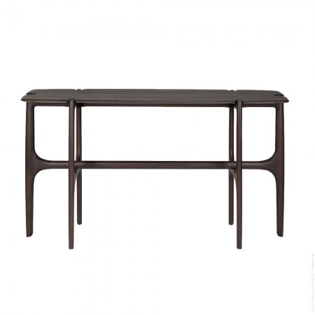 Console PI en teck brun 140 cm