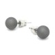 Boucles d'oreilles gris foncé