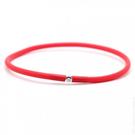 My first diamond red bracelet