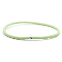 My first diamond  light green bracelet