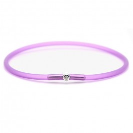 Bracelet My first diamond violet transparent