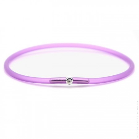 Bracelet My first diamond violet transparent