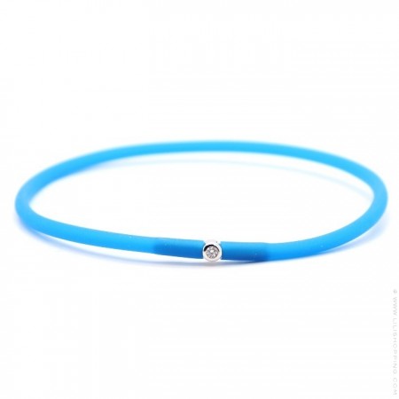 My first diamond electric blue bracelet