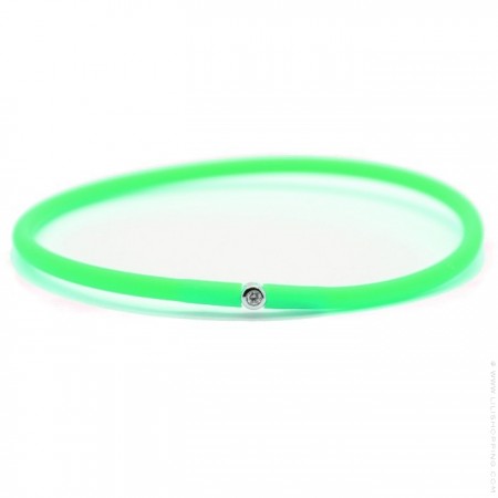 My first diamond neon green bracelet