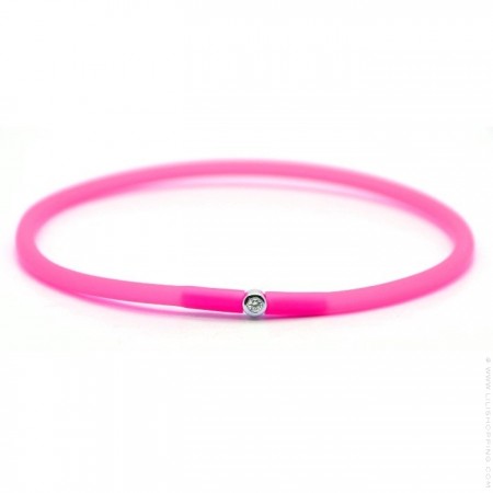 My first diamond neon pink bracelet
