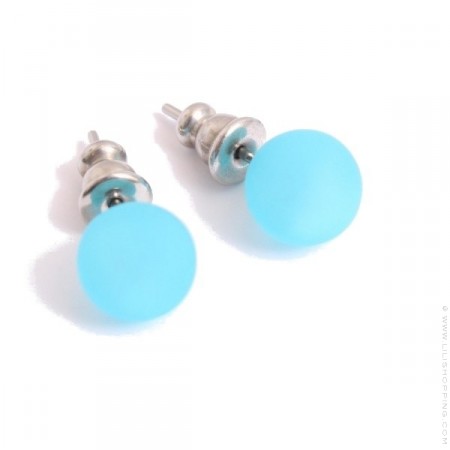 Boucles d'oreilles Zoé Bonbon turquoise
