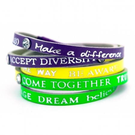 Bracelet Happy Tritons Strass 7 Good Work(s) Make a Difference