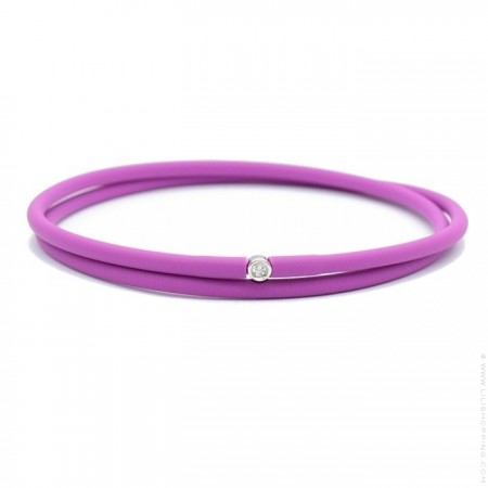 Bracelet My first diamond double lien violet