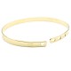 Happiness is not a destination gold platted bracelet