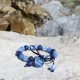 Three blue mini beads bracelet Zoe Bonbon