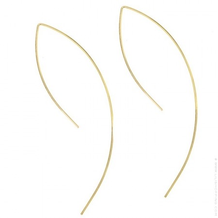 Boucles d'oreilles arc plaquées or